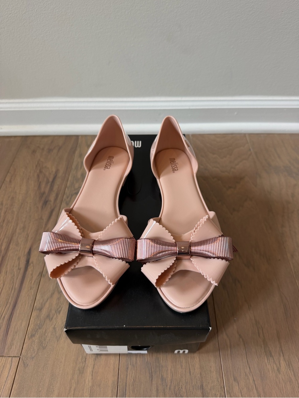 Melissa Pink Bow Flats
